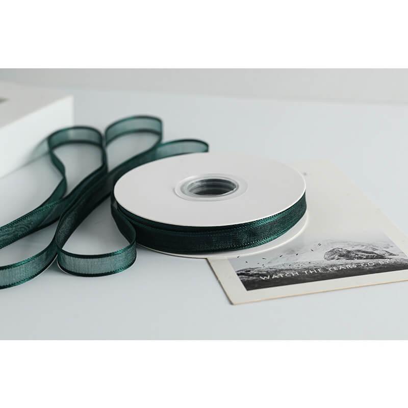 Transparent Polyester Ribbon, 1 cm × 22 Yards
