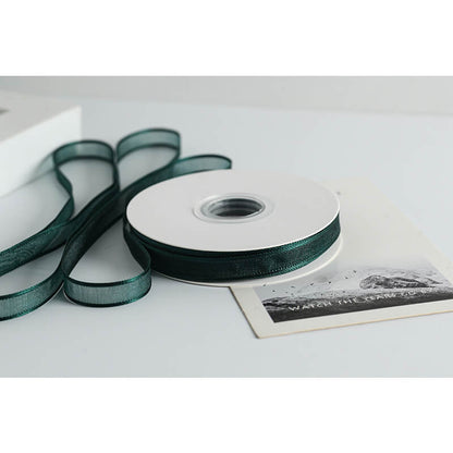 Transparent Polyester Ribbon, 1 cm × 22 Yards