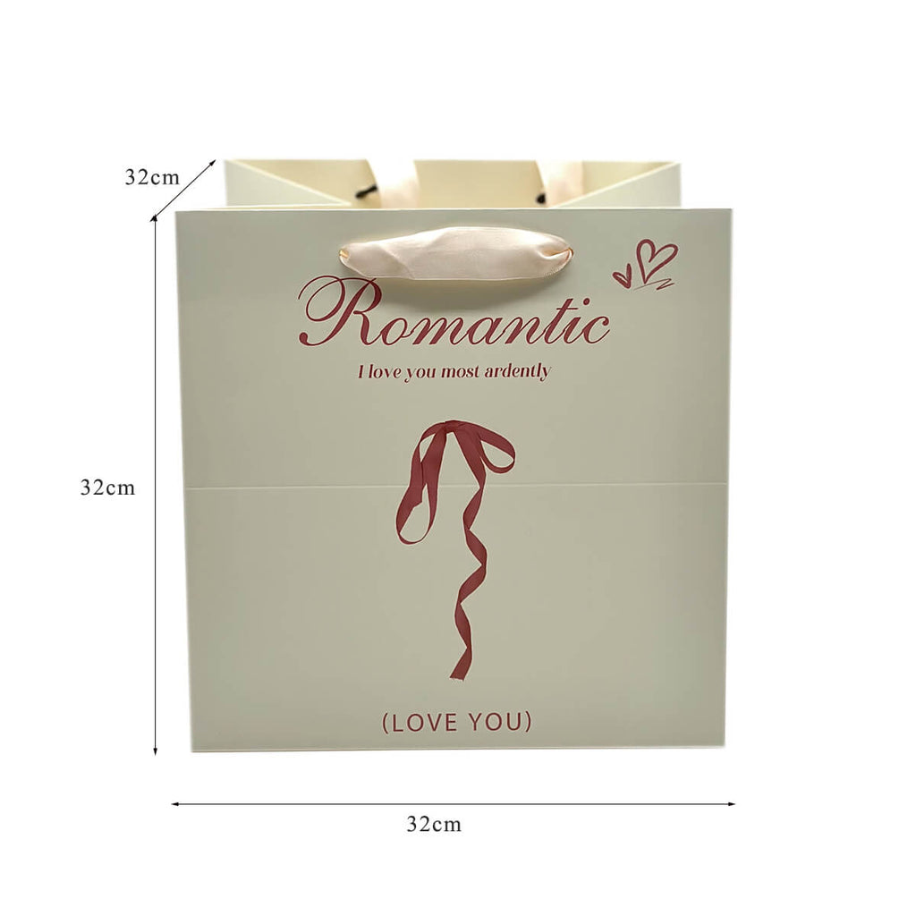 Bolsas de papel con una sola flor, 10 unidades