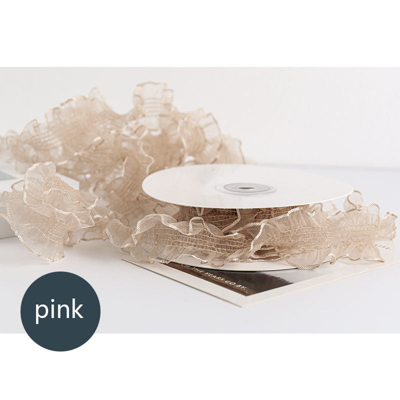 Snow Yarn Ribbon, 3 cm × 9 Yards