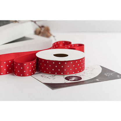 Polka Dot Packaging Ribbon, 2.5 cm × 9 Yards