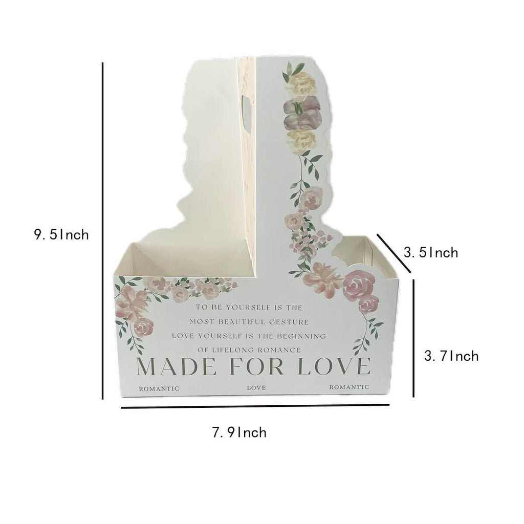 Paper Flower Gift Box, 10 Pcs