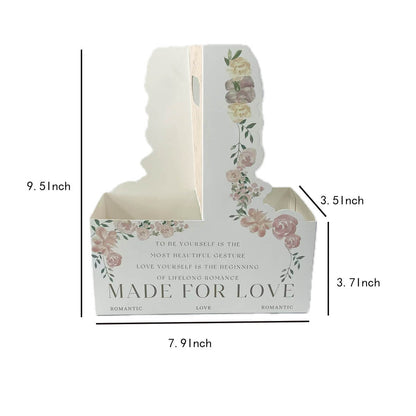 Paper Flower Gift Box, 10 Pcs