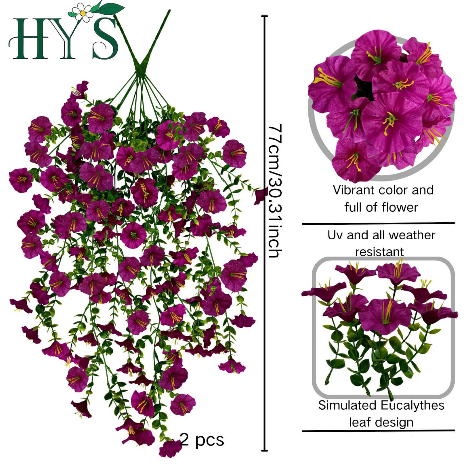 Silk Morning Glory Hanging Decor