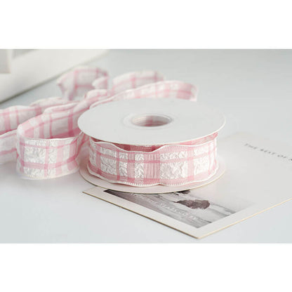 Textured Plaid Ribbon, 2.5 cm × 9 Yards