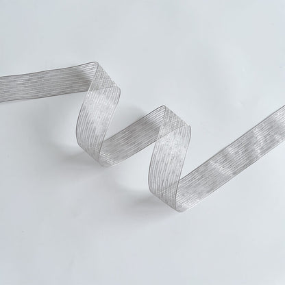 Ruban de flocon de neige transparent de Noël