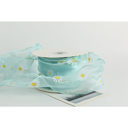 Daisy Ribbon, 6 cm × 10 Yards