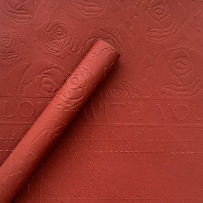 Valentine's Day Rose Flower Wrapping Paper