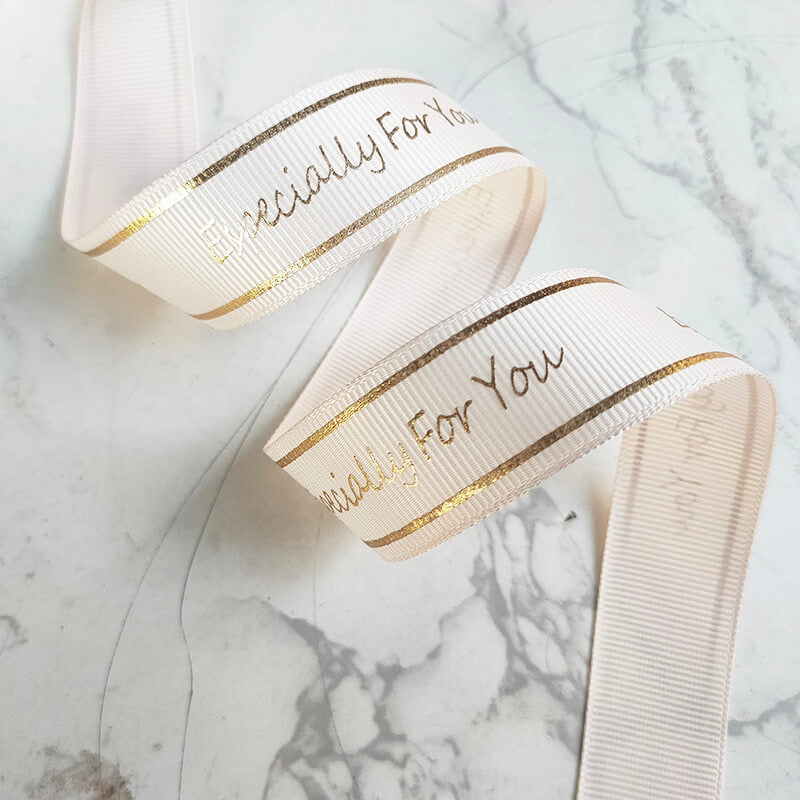 Premium Gold-Stamped Letter Ribbon