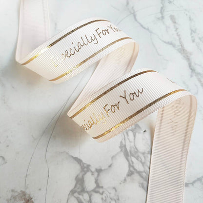 Premium Gold-Stamped Letter Ribbon