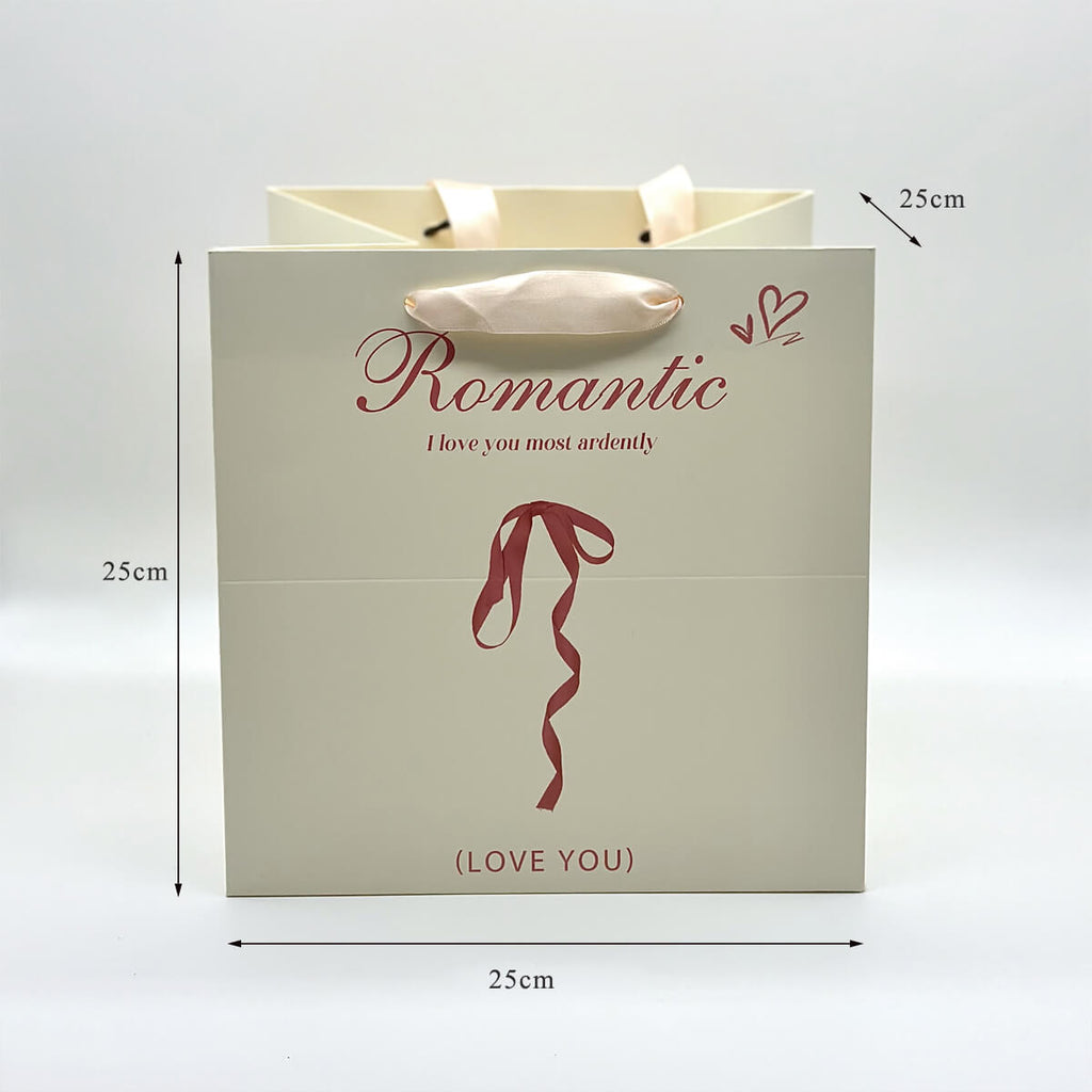 Bolsas de papel con una sola flor, 10 unidades