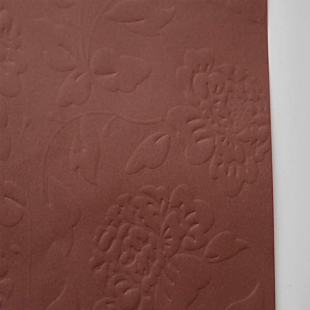 Embossed Flower Wrapping Paper, 15 × 20.8 Inch, 10 Sheets