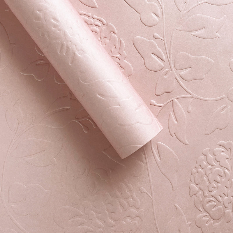 Embossed Art Flower Wrapping Paper