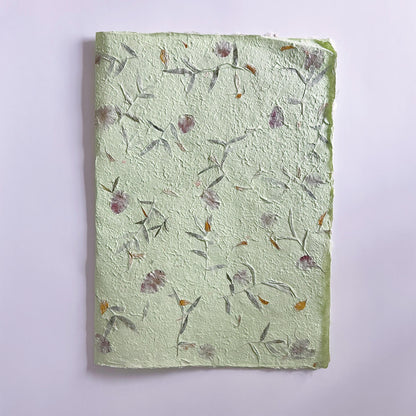 Floral Texture Wrapping Paper, 15.7 × 20.8 Inch, 5 Sheets