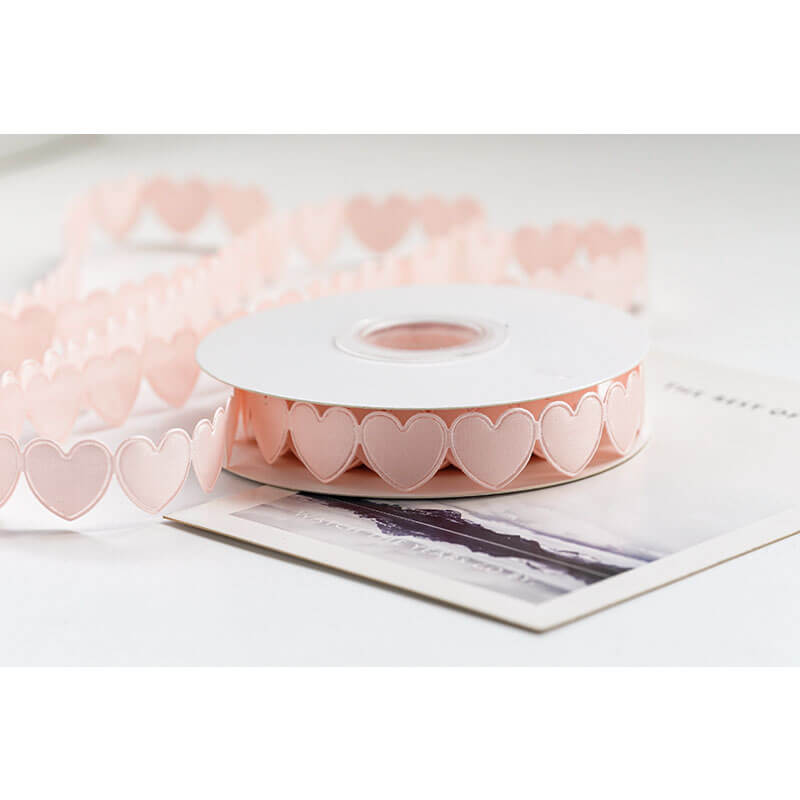 Love Heart Decorative Ribbon, 1.6 cm × 9 Yards