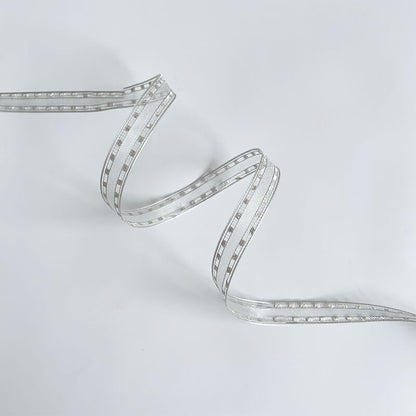 Ruban de flocon de neige transparent de Noël