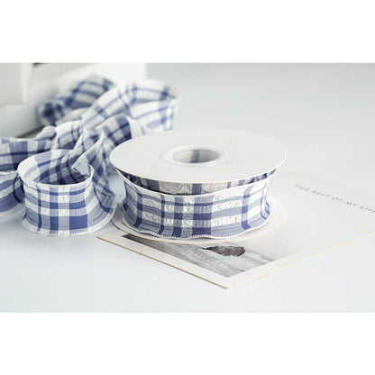 Textured Plaid Ribbon, 2.5 cm × 9 Yards