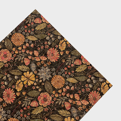 Kraft Artistic FlowerWrapping Paper