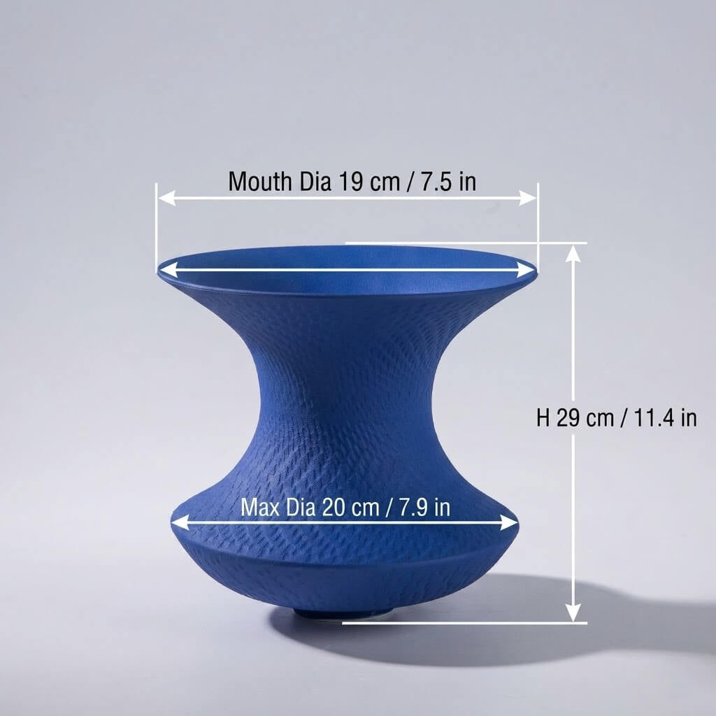 Klein Blue Vase