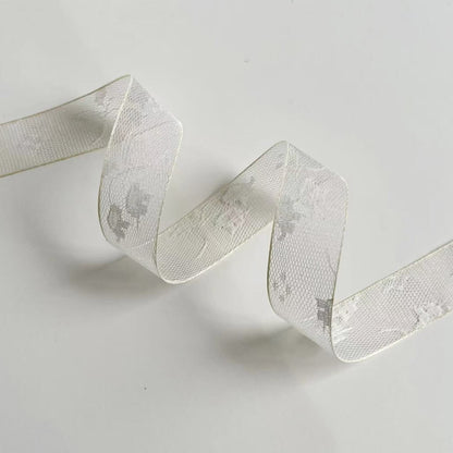 Black&White Lace Ribbon, 10 Yards