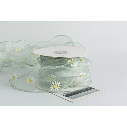 Daisy Ribbon, 6 cm × 10 Yards