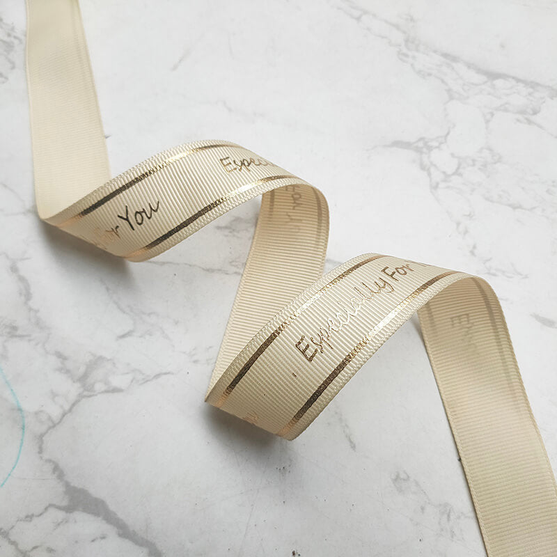 Premium Gold-Stamped Letter Ribbon