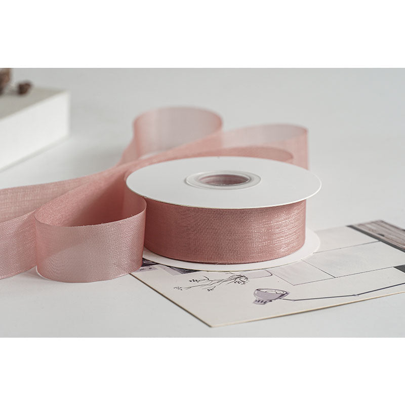 Glossy Organza Ribbon, 2.5 cm × 39 Yards