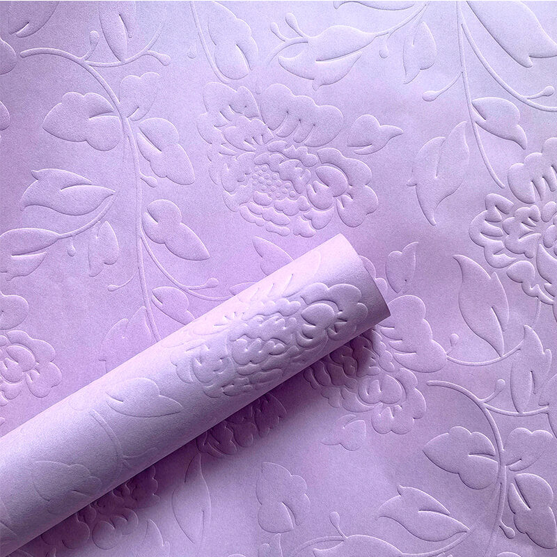 Embossed Flower Wrapping Paper, 15 × 20.8 Inch, 10 Sheets