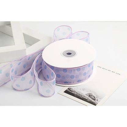 Wide Polka Dot Ribbon, 4 cm × 9 Yards