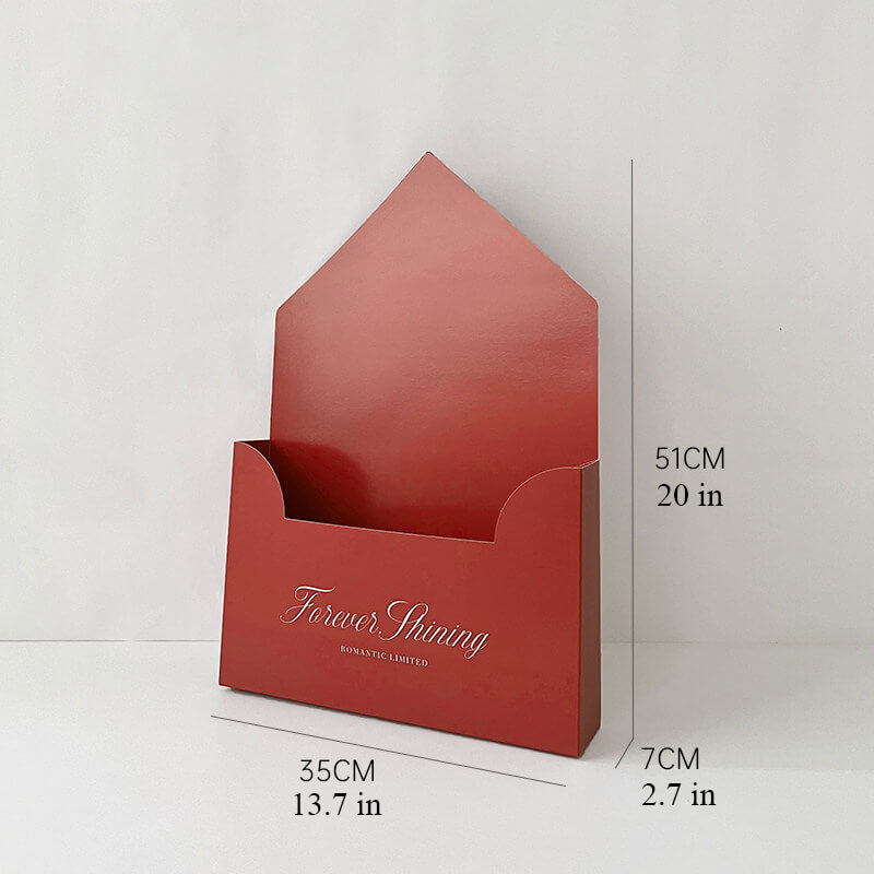 Bolsa de papel portátil para arreglos florales en forma de corazón, 10 unidades