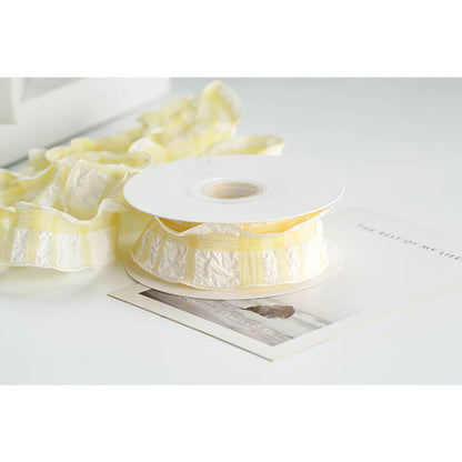 Textured Plaid Ribbon, 2.5 cm × 9 Yards