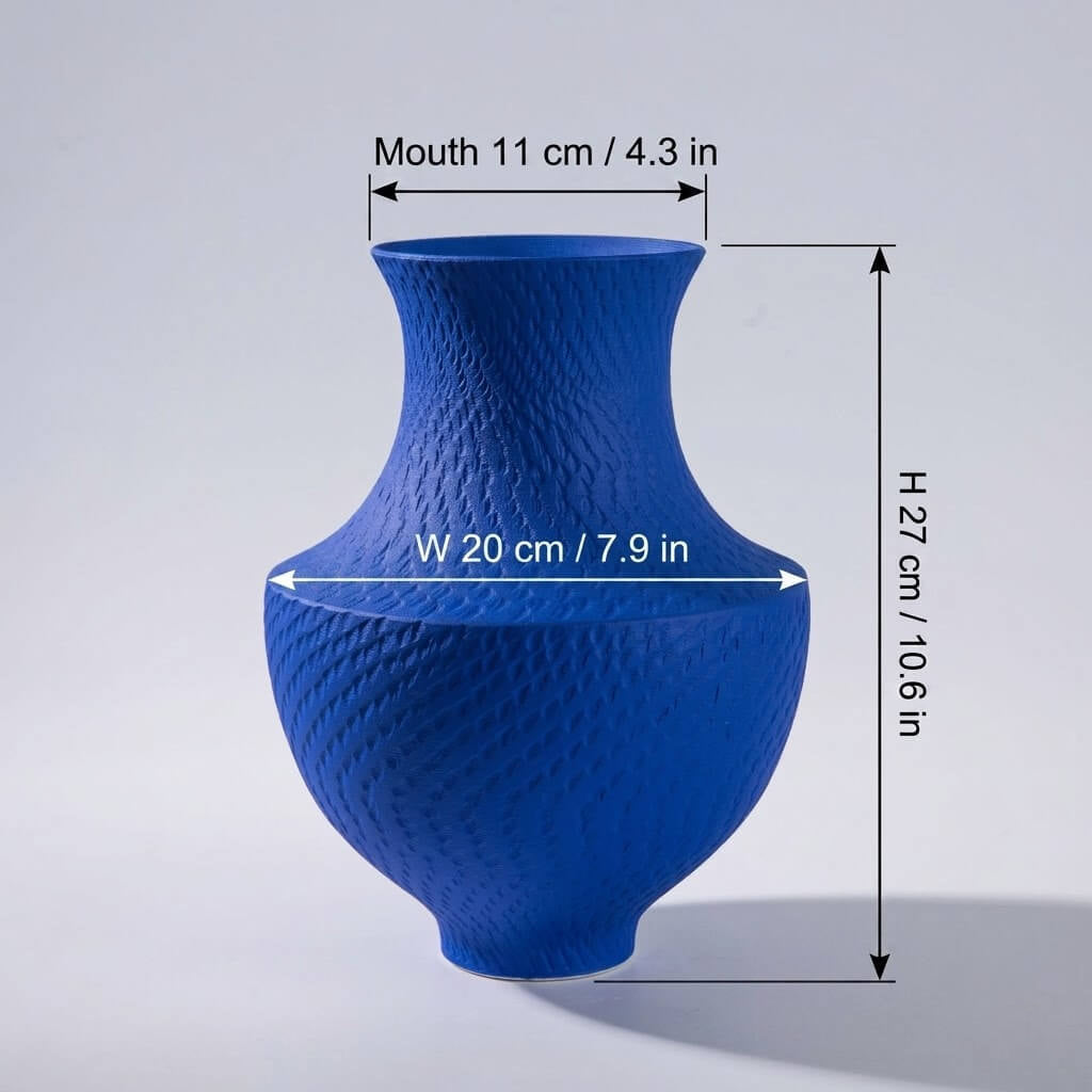 Klein Blue Vase