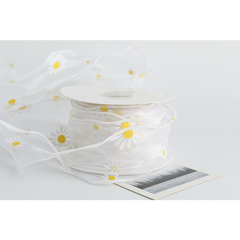 Daisy Ribbon, 6 cm × 10 Yards