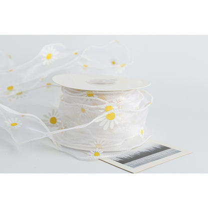 Daisy Ribbon, 6 cm × 10 Yards