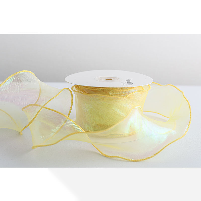 Colorful Yarn Tail Ribbon, 6 cm × 10 Yards