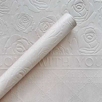Valentine's Day Rose Flower Wrapping Paper