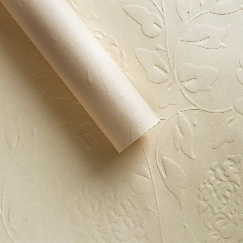 Embossed Art Flower Wrapping Paper