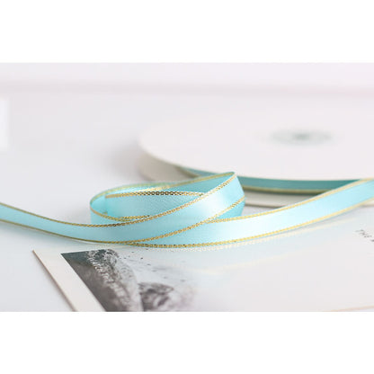 Gold Edge Packaging Ribbon, 1 cm × 45 Yards