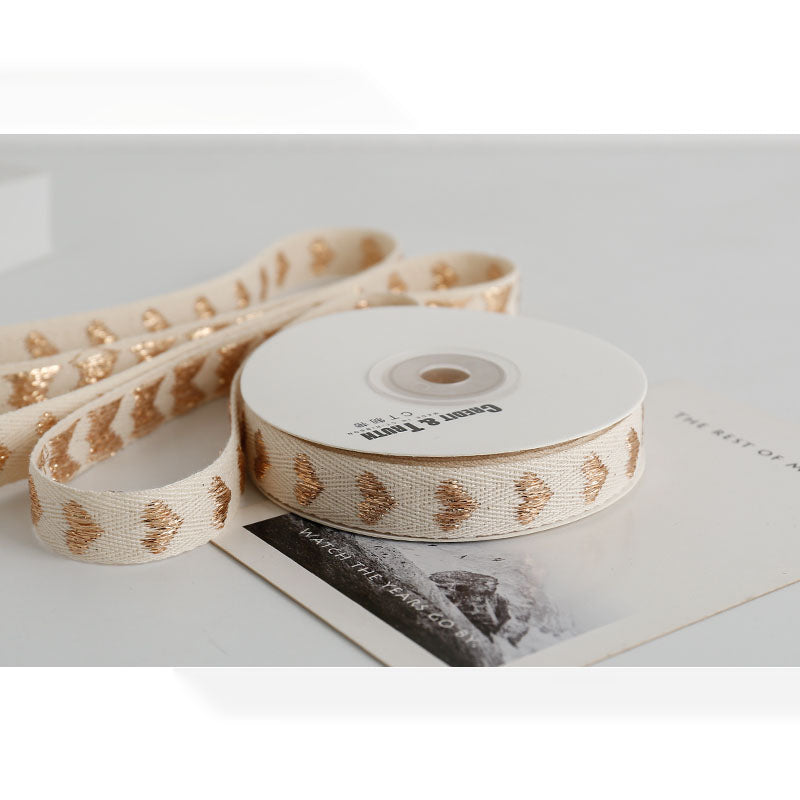 Heart Decorative Ribbon, 1.6 cm × 11 Yards