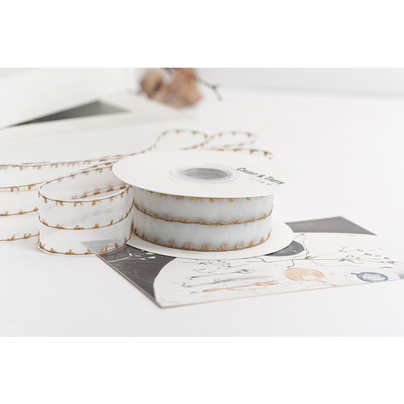 Double Yarn Ribbon, 2.5 cm × 9 Yards