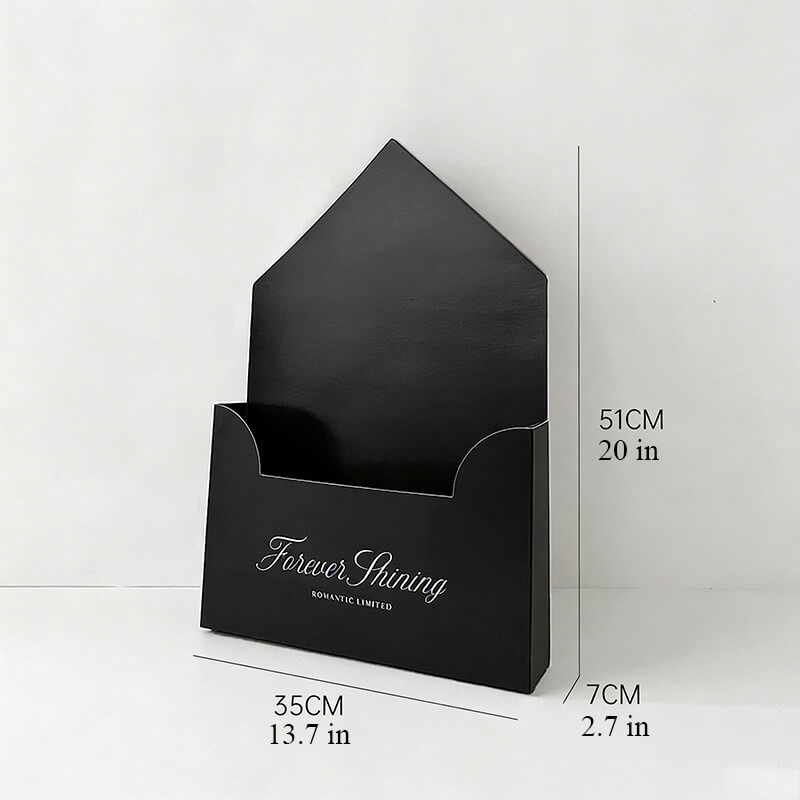 Bolsa de papel portátil para arreglos florales en forma de corazón, 10 unidades