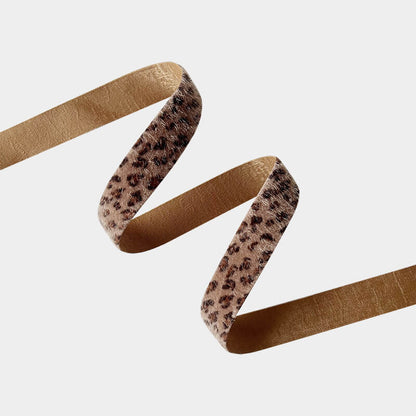 Maillard Leopard Plush Ribbon, 10 Yards