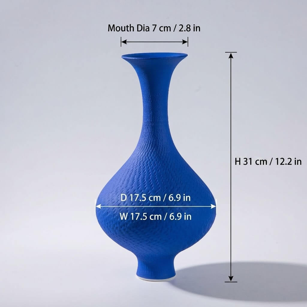 Klein Blue Vase