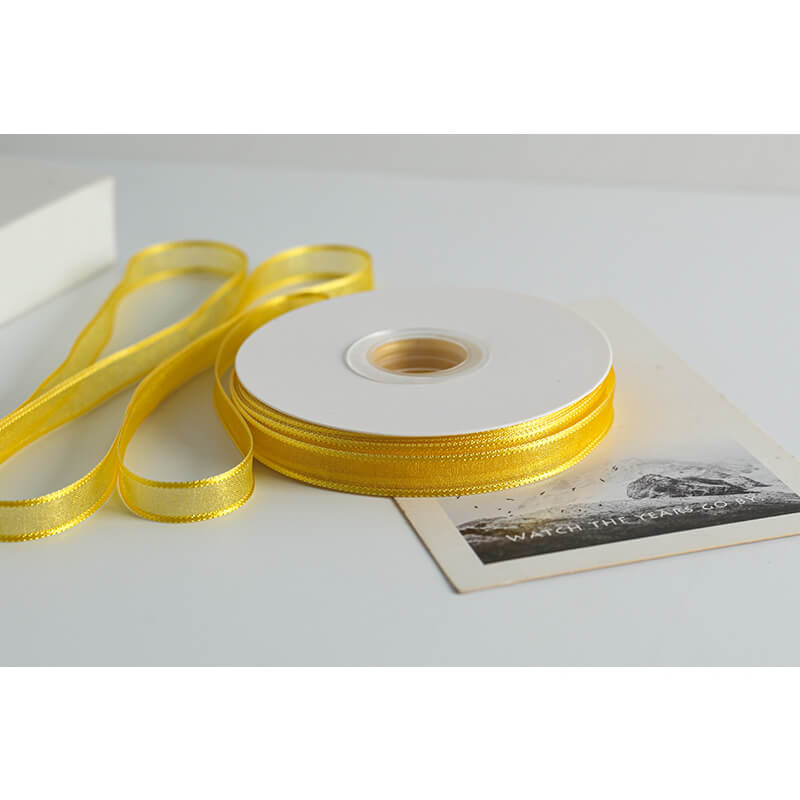 Transparent Polyester Ribbon, 1 cm × 22 Yards