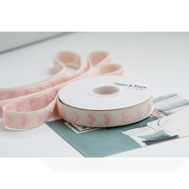 Heart Decorative Ribbon, 1.6 cm × 11 Yards