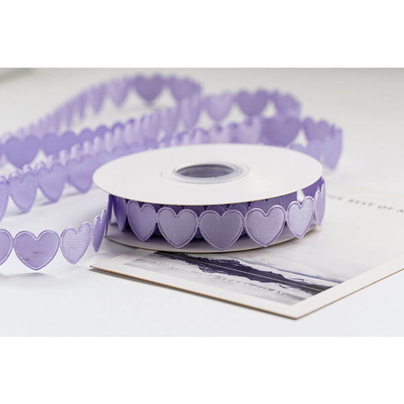 Love Heart Decorative Ribbon, 1.6 cm × 9 Yards