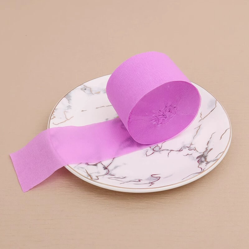 Colored Crepe Paper Roll，3.2 ft Long x 1.8 Inch Wide