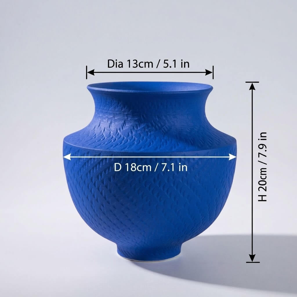 Klein Blue Vase