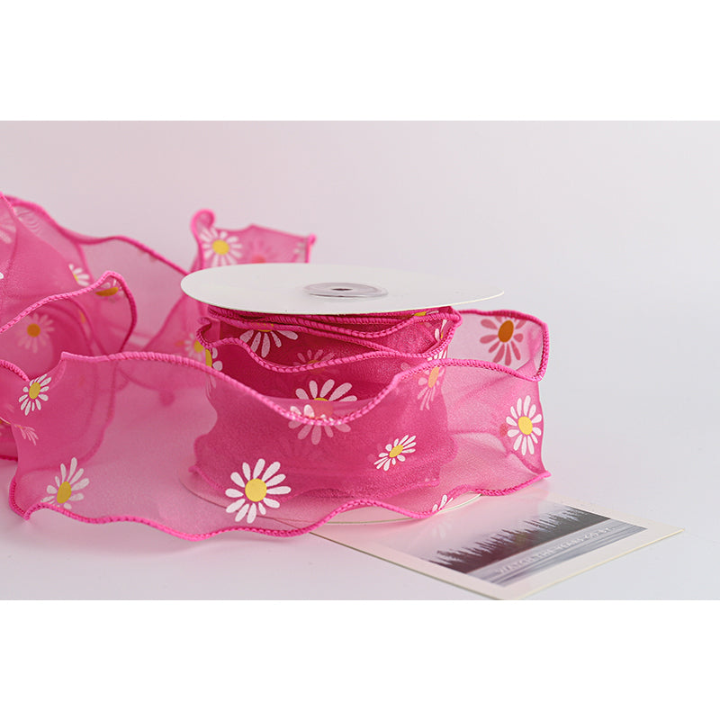 Daisy Ribbon, 6 cm × 10 Yards