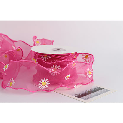 Daisy Ribbon, 6 cm × 10 Yards